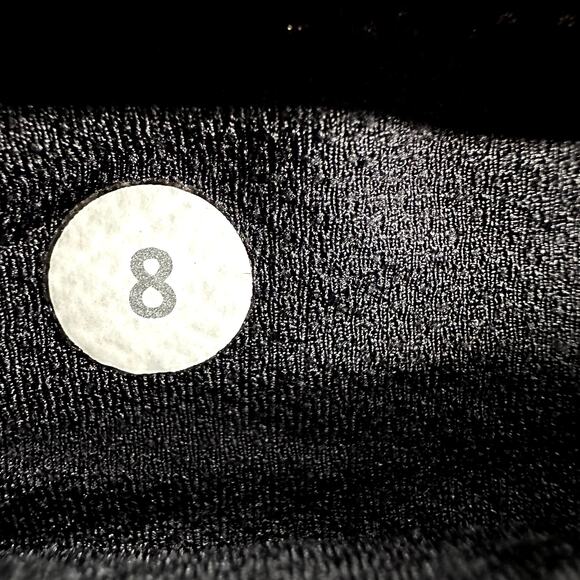 Lululemon Run Times Short 4" Swift Ultra Lycra Luxtreme Miss Mosaic Black 8 - Picture 4 of 5